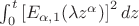 $\int_{0}^{t}\left [E_{\alpha,1}(\lambda z^\alpha)\right ]^2 dz$