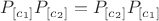 $P_{[c_1]}P_{[c_2]} = P_{[c_2]}P_{[c_1]}$