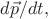 $d\vec{p}/dt,$