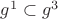 $g^1\subset{g^3}$