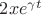 $2xe^{\gamma t}$