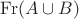 $\mathrm{Fr}(A\cup B)$