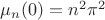 $\mu_n(0)= n^2\pi^2$
