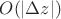 $O(|\Delta z|)$