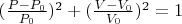 ${(\frac{P-P_0}{P_0})^2+(\frac{V-V_0}{V_0})^2=1}$