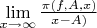 $\lim \limits_{x \to \infty} {\frac {\pi(f,A,x)} {x-A) }$