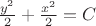 $\frac{y^2}{2} + \frac{x^2}{2}=C$