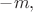 $-m,$ $-m,$