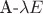 A-\lambda E