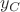 $y_{C}$