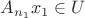 $A_{n_1}x_1\in U$