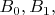 $ B_0, B_1, $