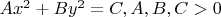 $Ax^2+By^2=C, A,B,C>0$