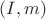 $(I,m)$