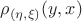 $\rho_{(\eta, \xi)}(y,x)$ $\rho_{(\eta, \xi)}(y,x)$