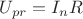 $U_{pr}=I_nR$
