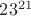 $23^{21}$