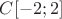 $C[-2;2]$