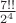 $\frac {7!!} {2^4}$