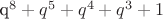 q^8+q^5+q^4+q^3+1