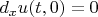 $d_xu(t,0)=0$