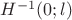 $H^{-1}(0;l)$