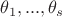 $\theta_1, ..., \theta_s$