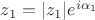 $z_1=|z_1|e^{i\alpha_1}$ $z_1=|z_1|e^{i\alpha_1}$