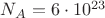 $N_A=6\cdot10^{23}$