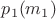 $p_1(m_1)$
