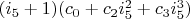 $(i_5+1)(c_0+c_2 i_5^2+c_3 i_5^3)$
