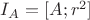 $I_A=[A;r^2]$