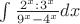 $\int{\frac{2^x : 3^x}{9^x-4^x}dx}$