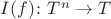 $I(f)\colon T^n\to T$