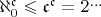 $\aleph_0^{\mathfrak c}\leqslant {\mathfrak c}^{\mathfrak c} = 2^{\ldots}$