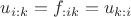 $u_{i:k}=f_{:ik}=u_{k:i}$