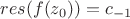 $res(f(z_0))=c_{-1}$ $res(f(z_0))=c_{-1}$