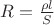 $R=\frac {\rho l}S$ $R=\frac {\rho l}S$