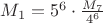 $M_1=5^6\cdot\frac {M_7}{4^6}$