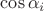$\[{\cos {\alpha _i}}\]$