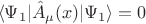 $$
\langle \Psi_1 | \hat{A}_{\mu}(x) | \Psi_1 \rangle = 0
$$