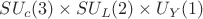 $SU_{c}(3)\times SU_{L}(2)\times U_{Y}(1)$ $SU_{c}(3)\times SU_{L}(2)\times U_{Y}(1)$