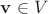 $\mathbf v\in V$