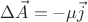 $$\Delta \Vec{A}=-\mu \Vec{j}$$