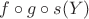 $f\circ g\circ s(Y)$