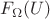 $F_\Omega(U)$