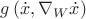 $g\left(\dot{x},\nabla_{W}\dot{x}\right) $