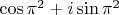 $\cos \pi^2+i \sin \pi^2$