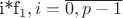 i*f_1, i = \overline{0, p-1}