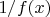 $1/f(x)$